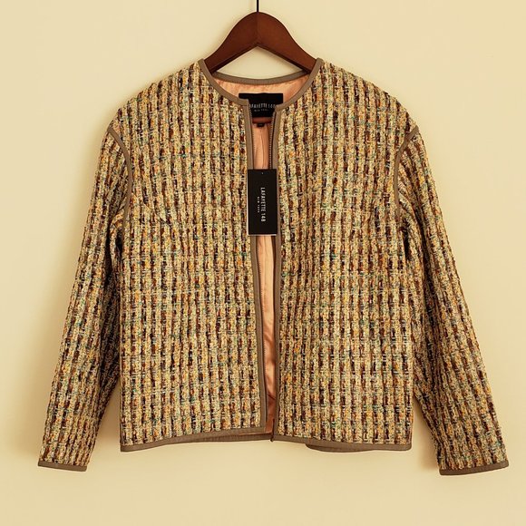 New - Lafayette 148 New York Zippered Jacket - Picture 1 of 7